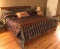 Gorgeous Wood & Heavy Iron King Sleigh Bed w/Climbing Vine Sides by American Drew w/Bedding