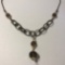 Sterling Silver Necklace w/Smokey Topaz Beads