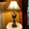 Gorgeous Lamp w/Bronze Pitcher and Cherub Design w/Marble Base