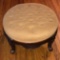 Beautiful Tufted Top Footstool w/Carved Legs