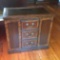 Beautiful Leather Top Cabinet w/Side Shelves & Bottom Drawer File Cabinet by Hekman