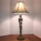 Impressive Table Lamp w/Amber Acorns & Ivy