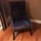 Tall Tufted Back Chocolate Crushed Velvet Chair