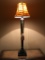 Tall Banquet Lamp w/Tassel & Ruffled Shade