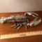 Awesome Silver Plated Lobster Figurine - Lifesize