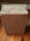 Lined Wicker Laundry Basket