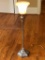 Torchiere Style Metal Lamp