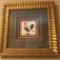 Rooster Print in Heavy Gilt Frame