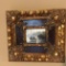 Antique Miniature Oil on Board in Heavy Gilt Frame