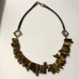 Tigers Eye Beaded Necklace