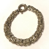 Nice Sterling Silver Thick Woven Bracelet