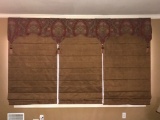 Impressive Custom Fabric Roman Shades w/Valance