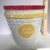 Pair of Plastic Popcorn Tubs