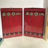 2 Sets of 4 Jeweled Place Holders from Pottery Barn