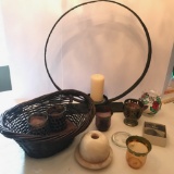 Lot of Misc Candles and Candle Holders