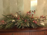 Gorgeous Artificial Arrangement in Brass Basket - Great Centerpiece!