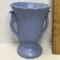 Vintage Periwinkle Double Handled Vase