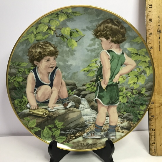 Danbury Mint "Journey of Dreams" by A.E. Ruffing "The Secret Message" Collector's Plate