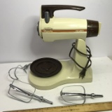 Vintage Sunbeam Mixmaster with 3 Attachments