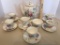 14Pc. Fine Bone China Tea Set Staffordshire, England