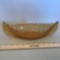 Vintage Daily & Button Amber Glass Canoe