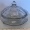 Vintage Glass Lidded Bowl