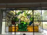 Stained Glass Fruit Basket Hanging