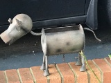 Metal Outdoor Pig Planter