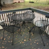 5 Pc. Outdoor Metal Chairs & Table