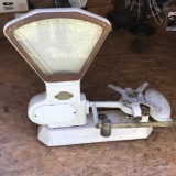 Antique Porcelain General Store Scale