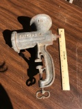 Large Vintage Tinned Meat Grinder