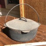 Cast Iron Lidded Pot