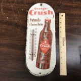 Metal Vintage Orange Crush Thermometer