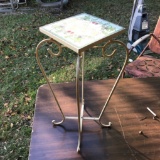 Tile Top Metal Table