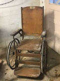 Antique Wooden Wheelchair by Gendron Wheel Co.