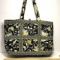 Pretty Quilted Vera Bradley Tote Bag in Black & Yellow