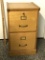 Wooden File Cabinet with Key