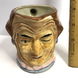 Vintage Hand Painted Wales China Jester Toby Mug Made in Japan