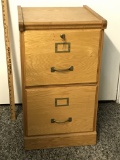 Wooden File Cabinet with Key