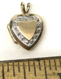 10K Gold Heart Locket