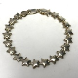 Sterling Silver Star Bracelet