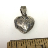 Sterling Silver Etched Locket