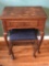 Vintage Wooden Sewing Cabinet w/Bench with 