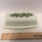 Pyrex Green Daisy Butter Dish