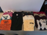 Large Lot of Men's Sweaters, Pants, Slacks, & Belts