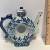 Blue and White Porcelain Teapot