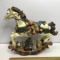 Molded Resin Rocking Horse Figurine