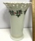 Pretty Open Lace Porcelain Holly Vase with Gold Edge