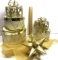 Pretty Gold Decorative Drums & Star Display