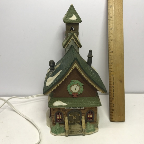 Department 56 North Pole Series "North Pole Chapel" Lighted Village House